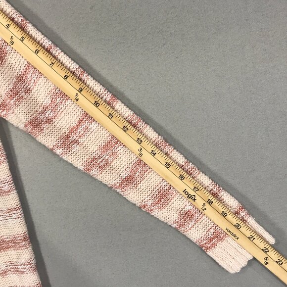 Maurices Sweater Women's Medium Red Striped Knit Pullover Button Long Sleeve - Picture 13 of 13